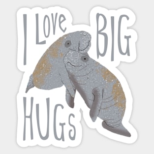 Big Hugs, Manatee Sticker